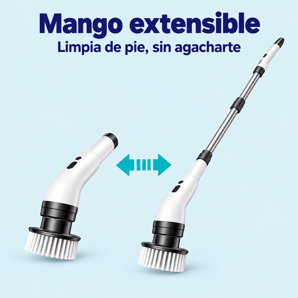Mango extensible para limpiar de pie