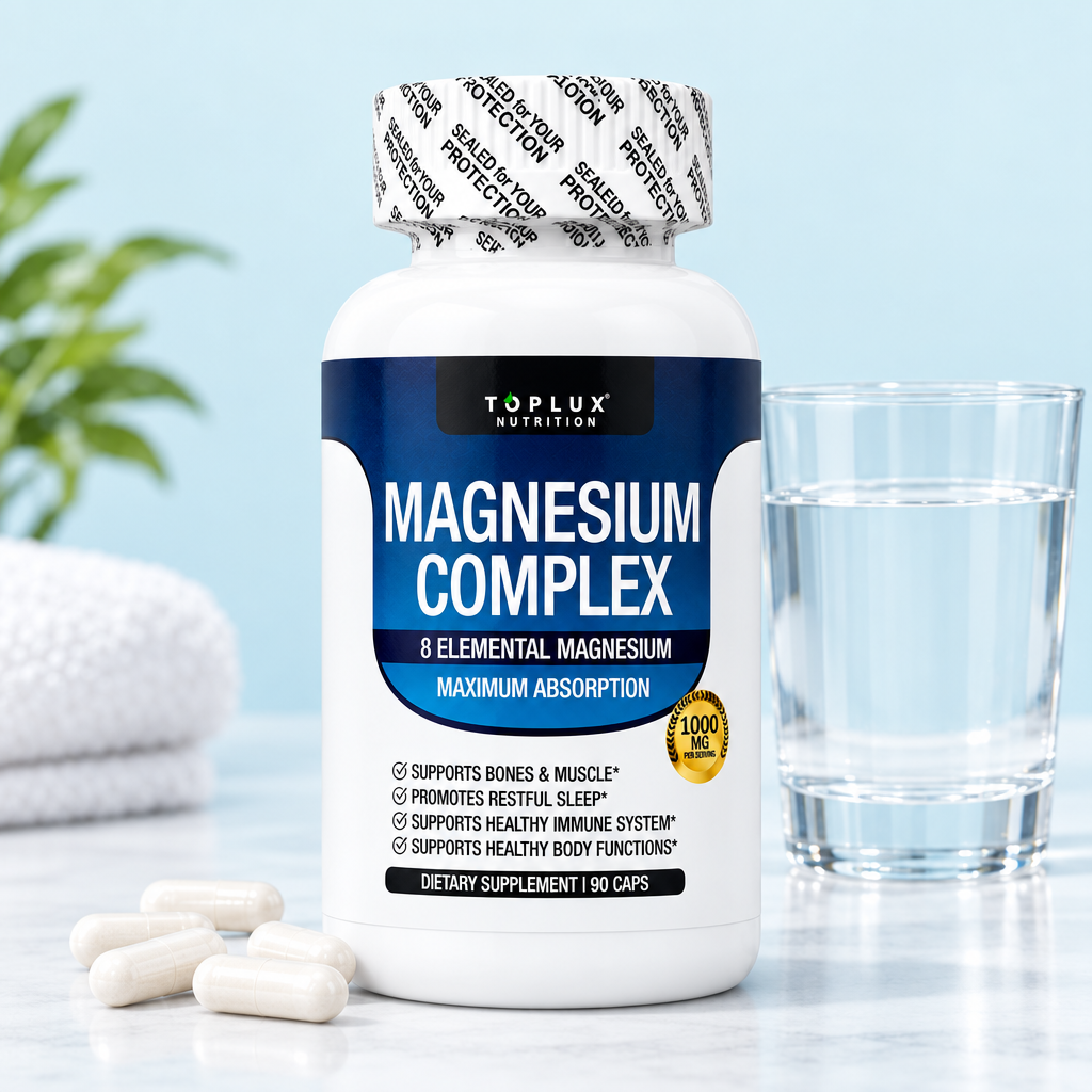 Magnesium Complex 90 cápsulas con vaso de agua