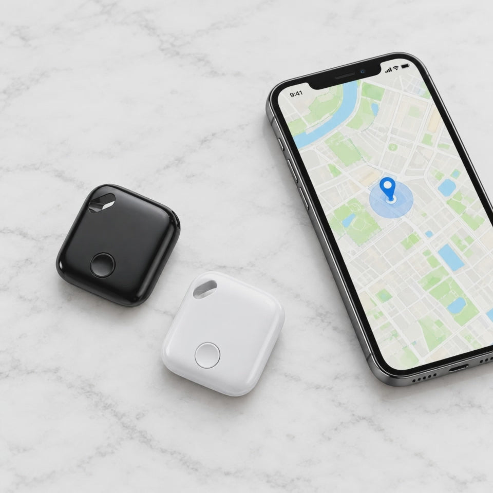 Localizador Smart Tag negro y blanco