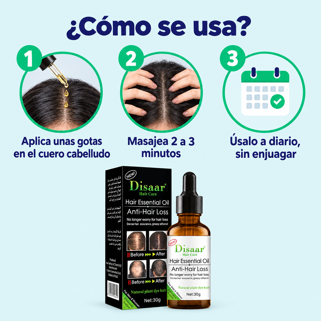 Cómo se usa el serum anticaída en 3 pasos